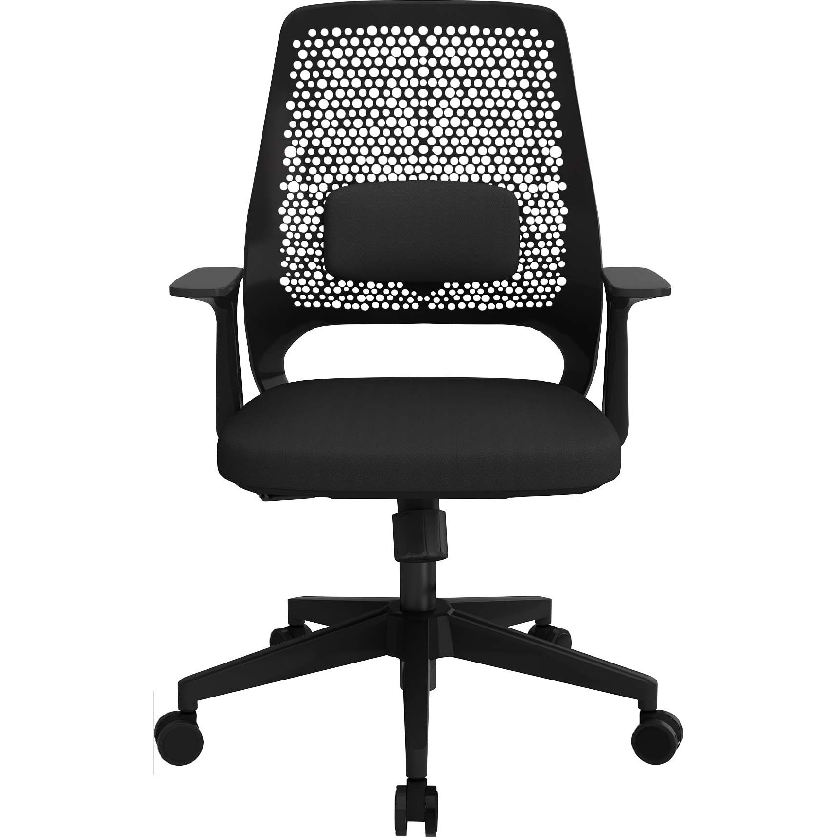 OC-300ARM-BKBK OC-300チャア肘付き ブラック×ブラック Y2K キャスターあり