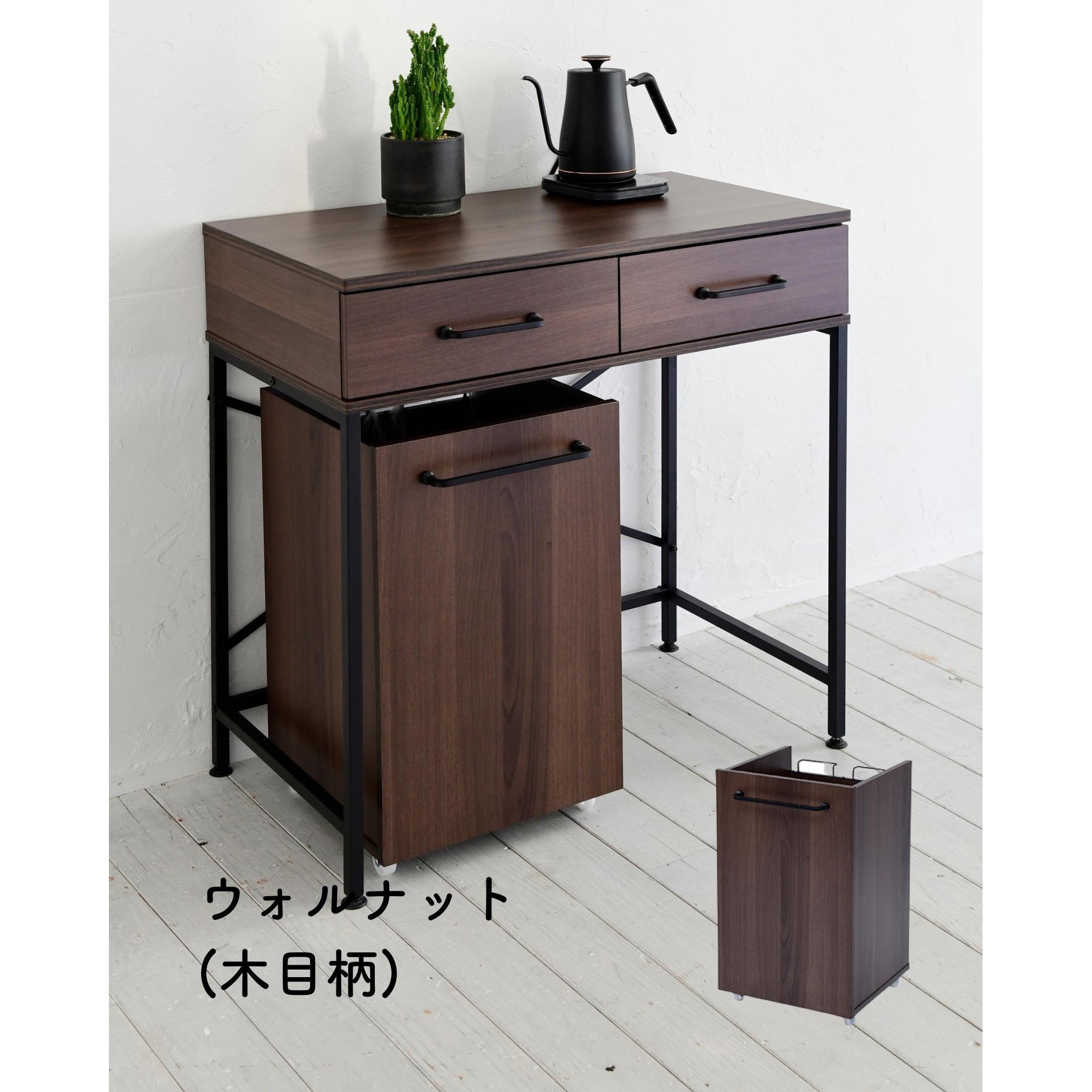tower 山崎実業 公式 タワー 蓋付き目隠し分別ダストワゴン 45L