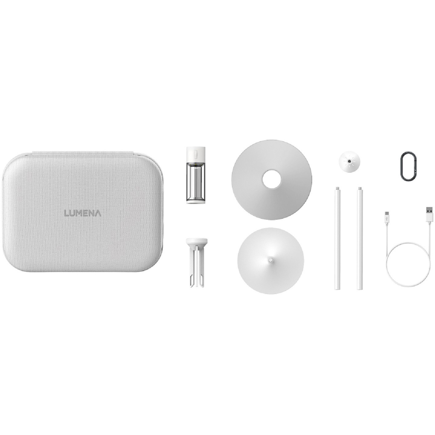 M3TBWH 小型LEDランタン M3 テーブルランプ ホワイト LUMENA(ルーメナー) 明るさ300(同時点灯/MAX明るさ)Lm LG社製3250mAhバッテリー