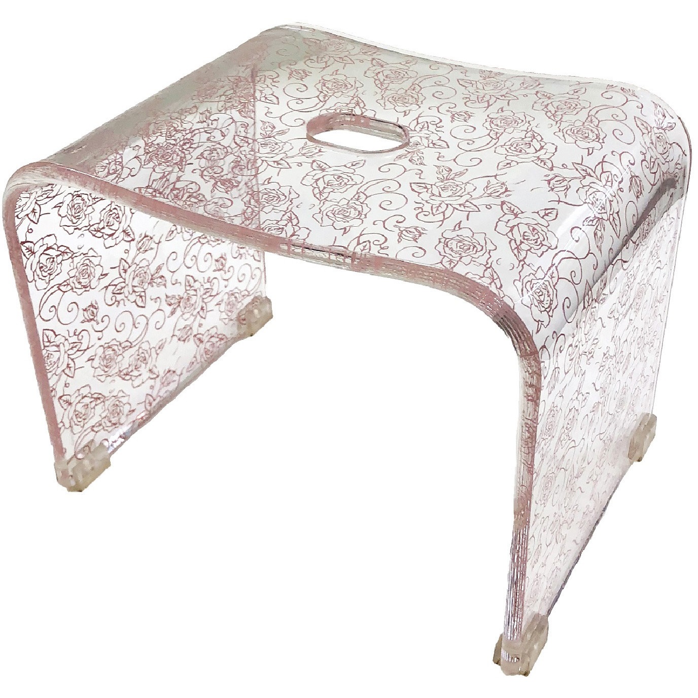 センコー サリナ 2 バスチェア 風呂いす 高さ約 25cm ブラウン 透明