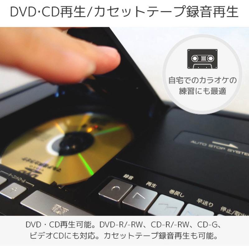 DVD-K110 DVDカラオケシステム ワイヤレスマイク2本付き 1台 太知