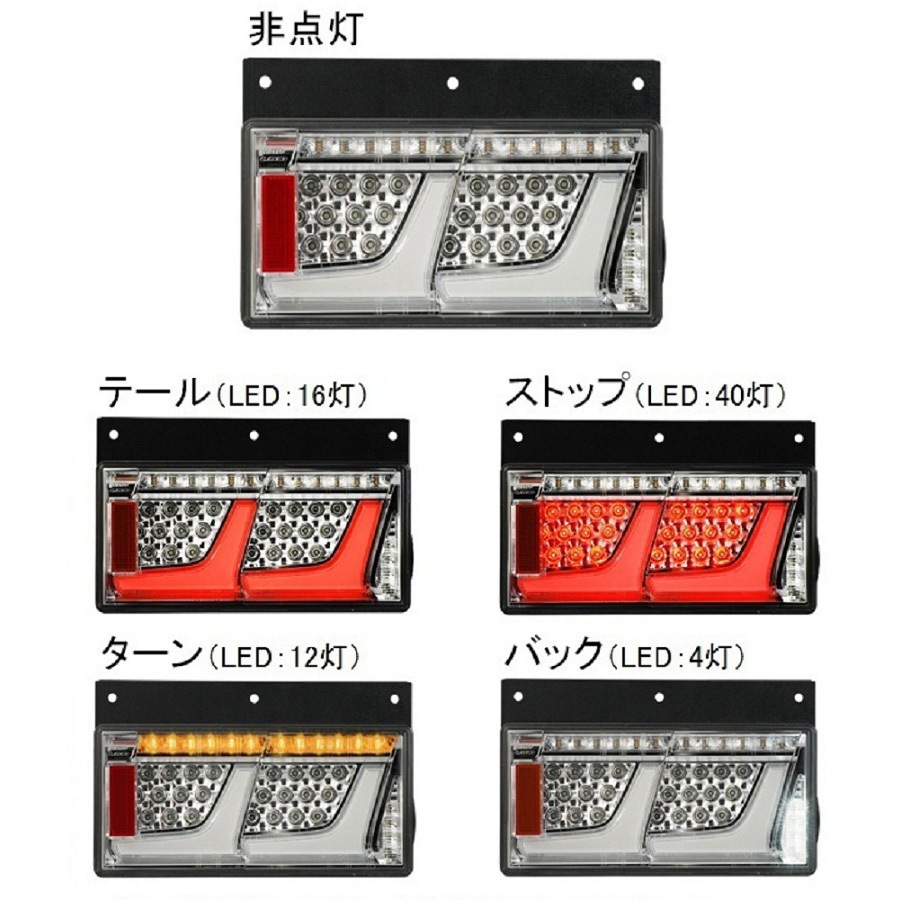 LEDRCL-24L2SC オールLEDリアコンビネーションランプ 2連