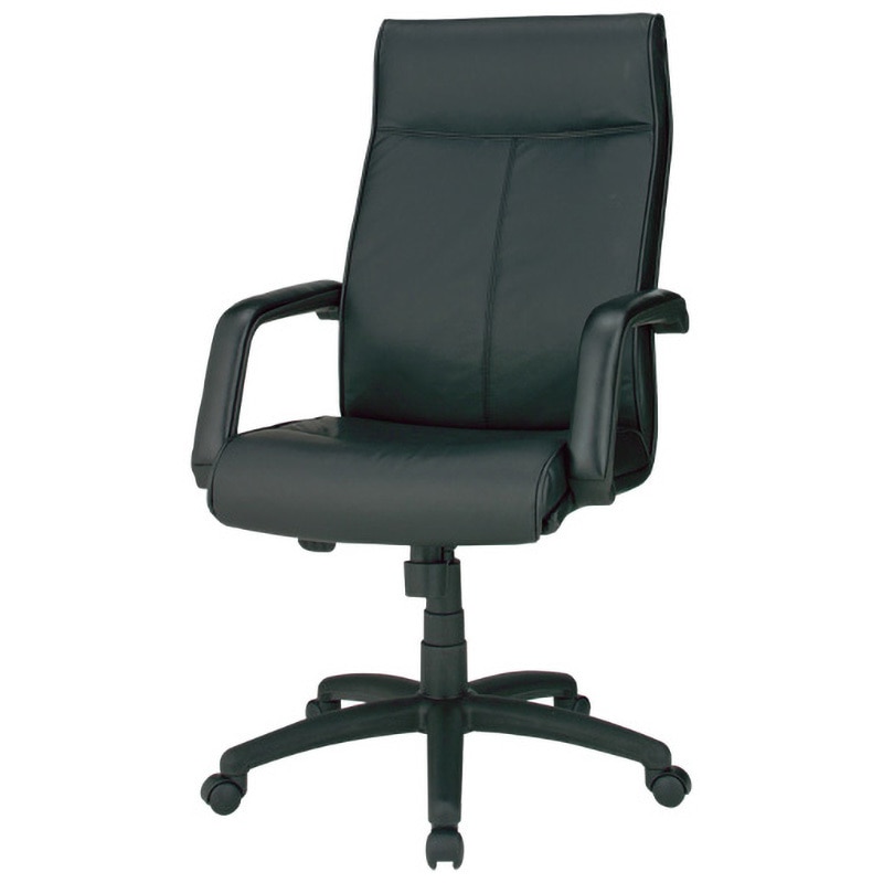 C102JA 役員イス 本皮張り(裏面合皮)(組立サービス付き) ジョインテックス 肘掛あり 高さ1095～1185mm幅670mm奥行740mm  C102JA