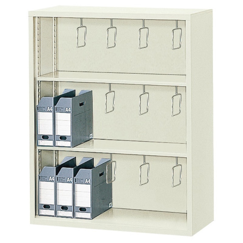 FO40-G11 Fシリーズ オープン書庫 ジョインテックス ネオグレー色 組立・設置・取付 上置き・下置き両用 高さ1110mm  FO40-G11