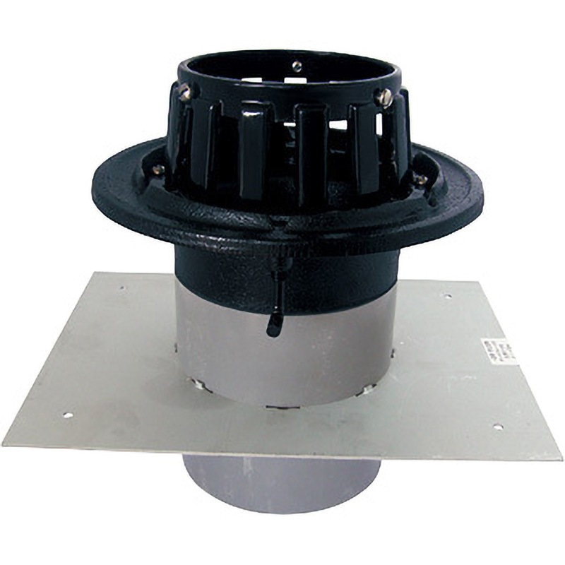 ルーフドレイン デッキプレート用 バルコニー中継用 サイズ 125 先付け 打込み式 ねじ込み接続 5インチ アスファルト シート防水用 SG1B＋D ニムラ デッキプレート用ルーフドレイン アスファルト・シート防水用 先付け