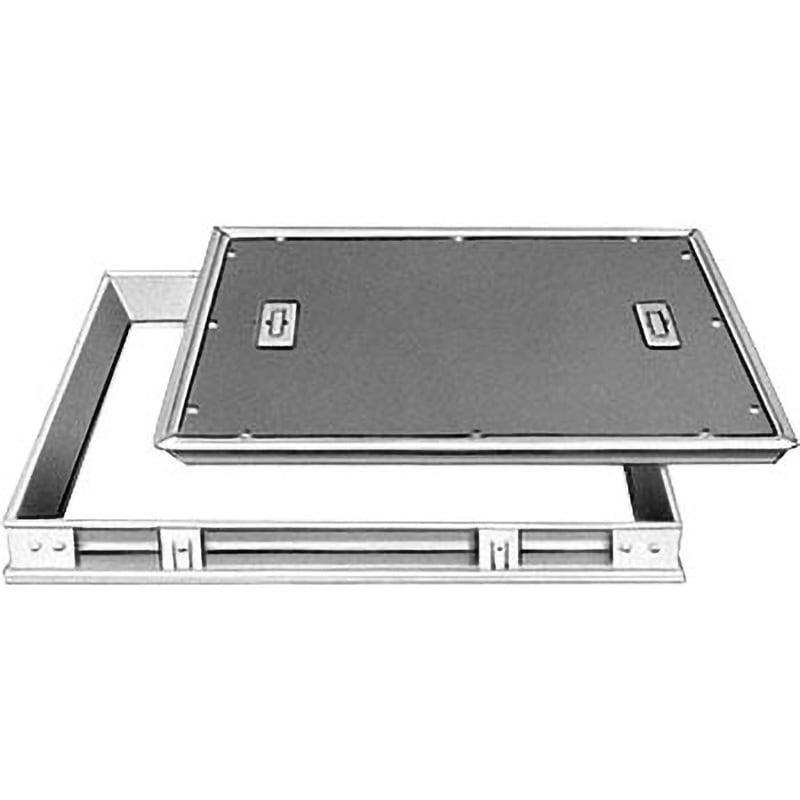 D-2S 600 フロアーハッチ Pタイル貼物用 アルミ目地デルタハッチ 簡易密閉型(一般用) 第一機材 落込取手型仕様   D-2S 600