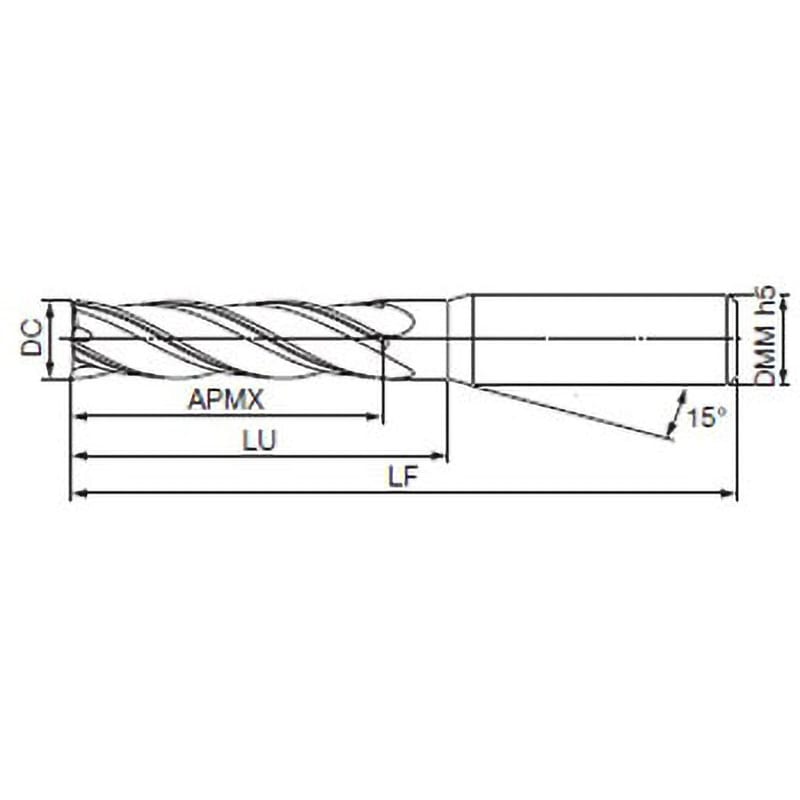 GSX41150S-4D GSX MILL 4枚刃エンドミル シャープコーナー GSX40000S