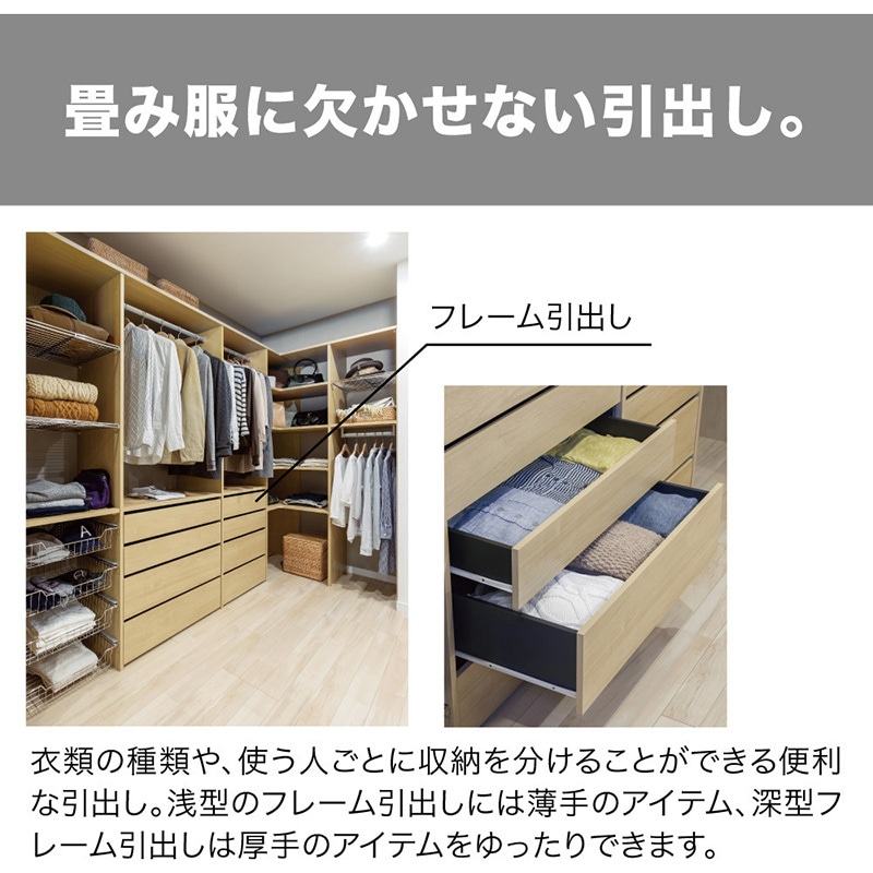 N3D1-D4W06-LW ウォールゼットノエル3 深型フレーム引出し 1段 南海