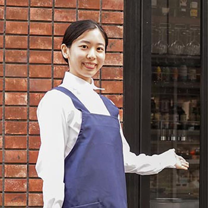 8121 ワンステップエプロン (ポリエステル100%) STATUSUNI(ステータス