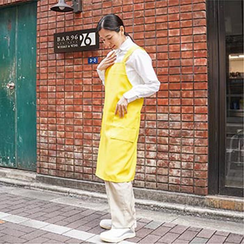 8122 ワンステップエプロン (ポリエステル100%) STATUSUNI(ステータス