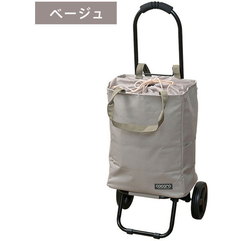 ショッピングカート　新品 Amazon｜REP 前押し4輪カート KHAKI サイズ:バッグ:約W32 D22 H49