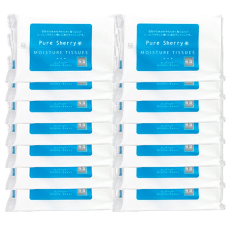 TS-001 保湿ポケットティッシュ・ピュアシェリー8W 1箱(500個