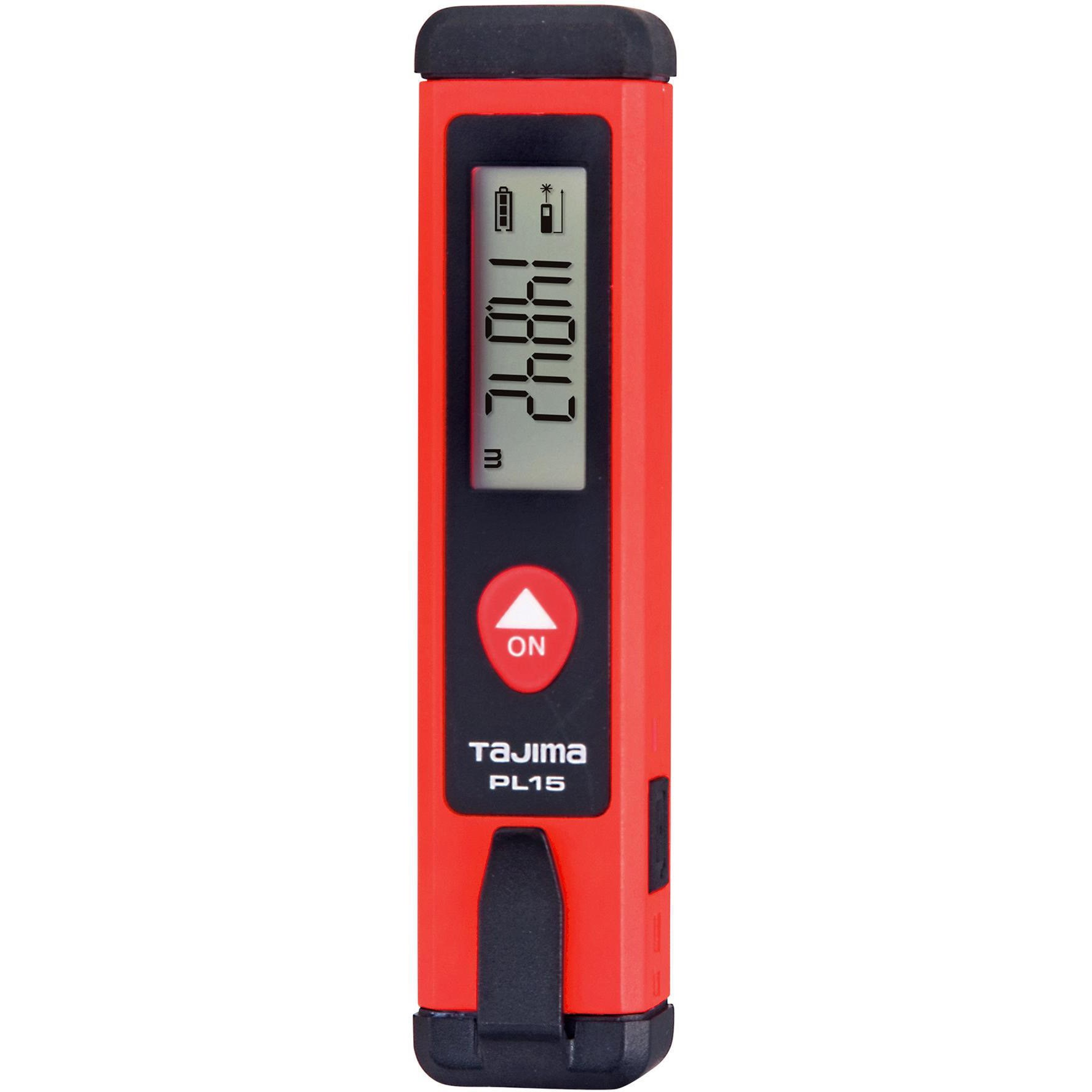 タジマ レーザー距離計 充電式 レッド LKT-PL15R×1個 レーザー距離計タジマPL15 タジマツール(TJMデザイン) 【通販モノタロウ】