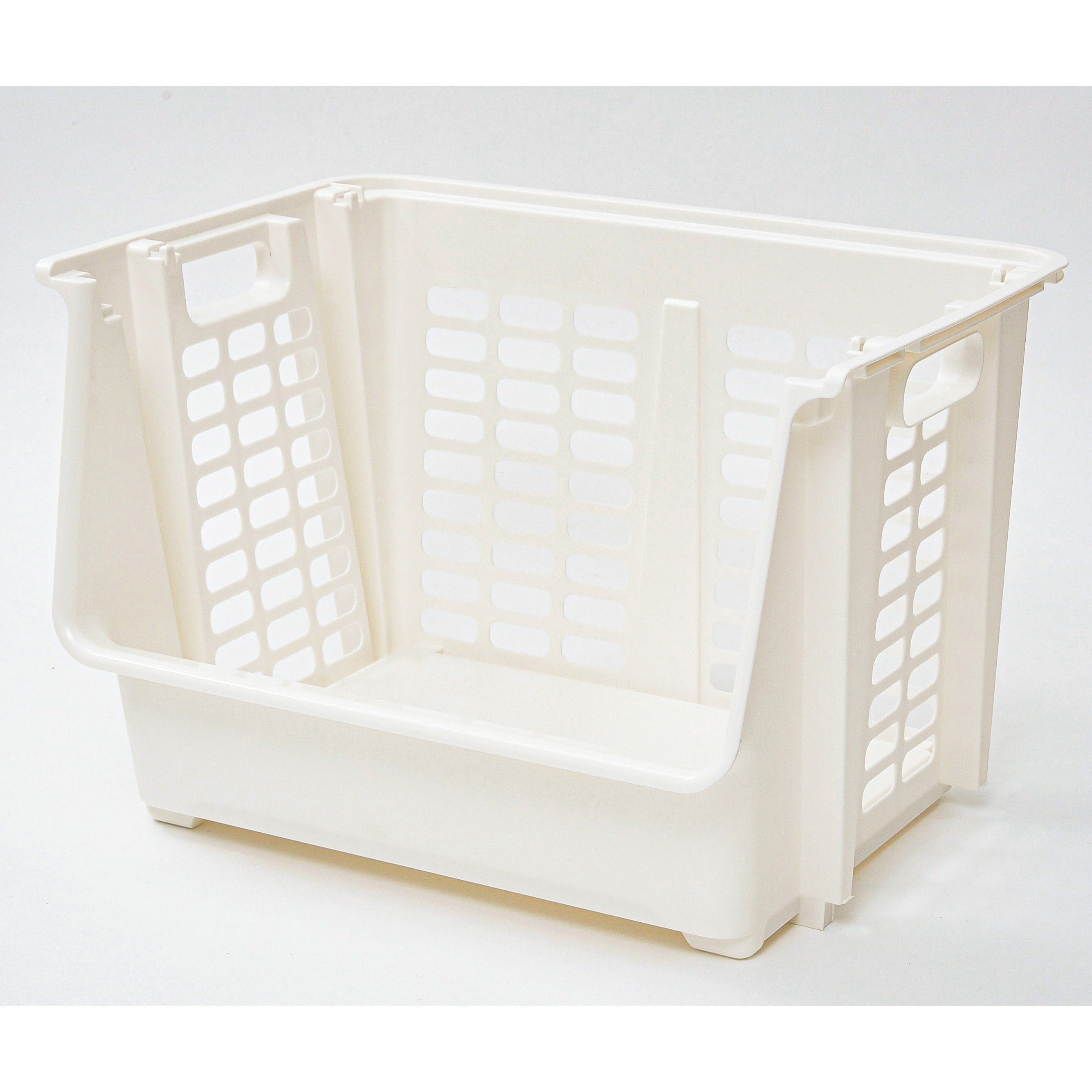 YST-30(WH) 積み重ねバスケット 1個 YAMAZEN(山善) 【通販モノタロウ】