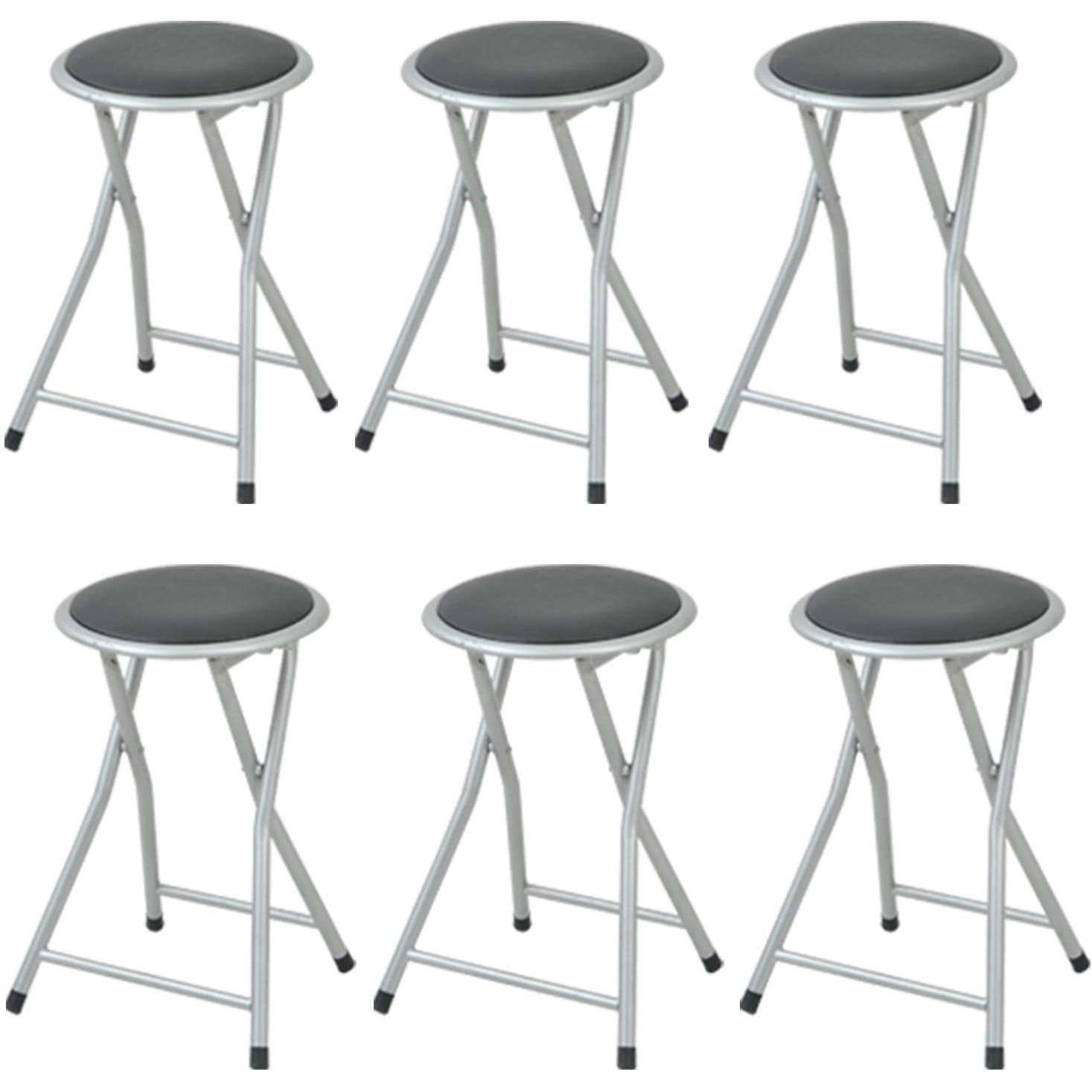 YZX-02R(SB)×6 折りたたみチェア YAMAZEN(山善) ブラック色 高さ470mm幅330mm奥行310mm 7,717円