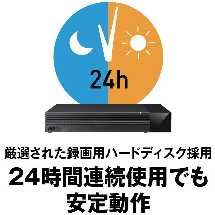 HDV-LLD3U3BA/D USB3.1(Gen.1)対応 AV向けHDD搭載 外付けHDD 1個