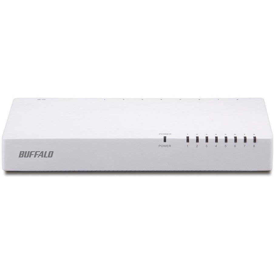 LSW4-TX-8NP/WH 10/100Mbps対応 スイッチングHub プラスチック筐体