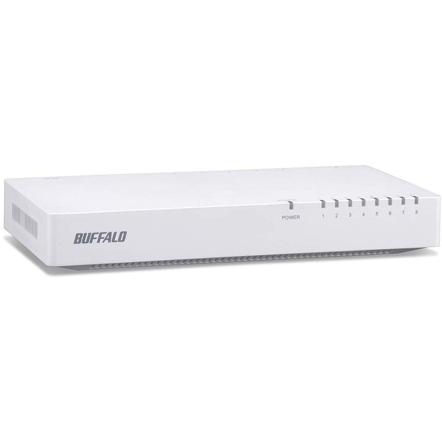 LSW4-TX-8NP/WH 10/100Mbps対応 スイッチングHub プラスチック筐体