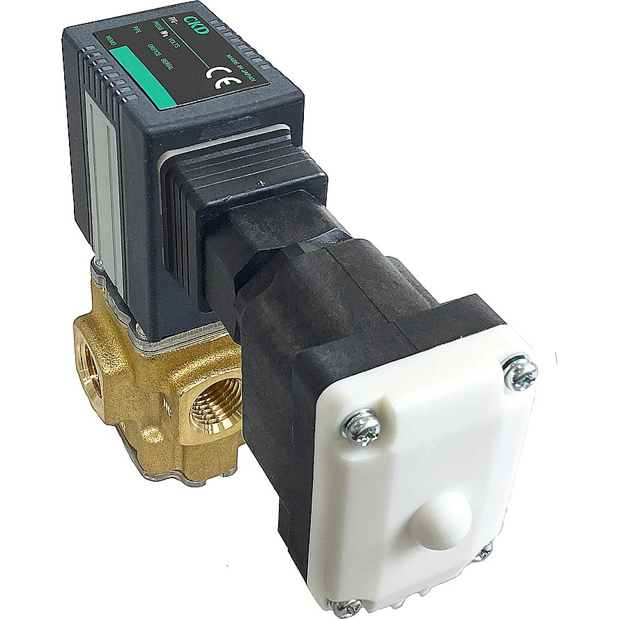 FFG-4308A2Q3G1 直動式3ポート電磁弁 マルチフィット(R) NC加圧形 FFGシリーズ 黄銅ボディ(FFG-4308A～) CKD 使用流体:水 材質(シール)EPDM オリフィス径2mm接続口径(Rc)1/4 8,698円