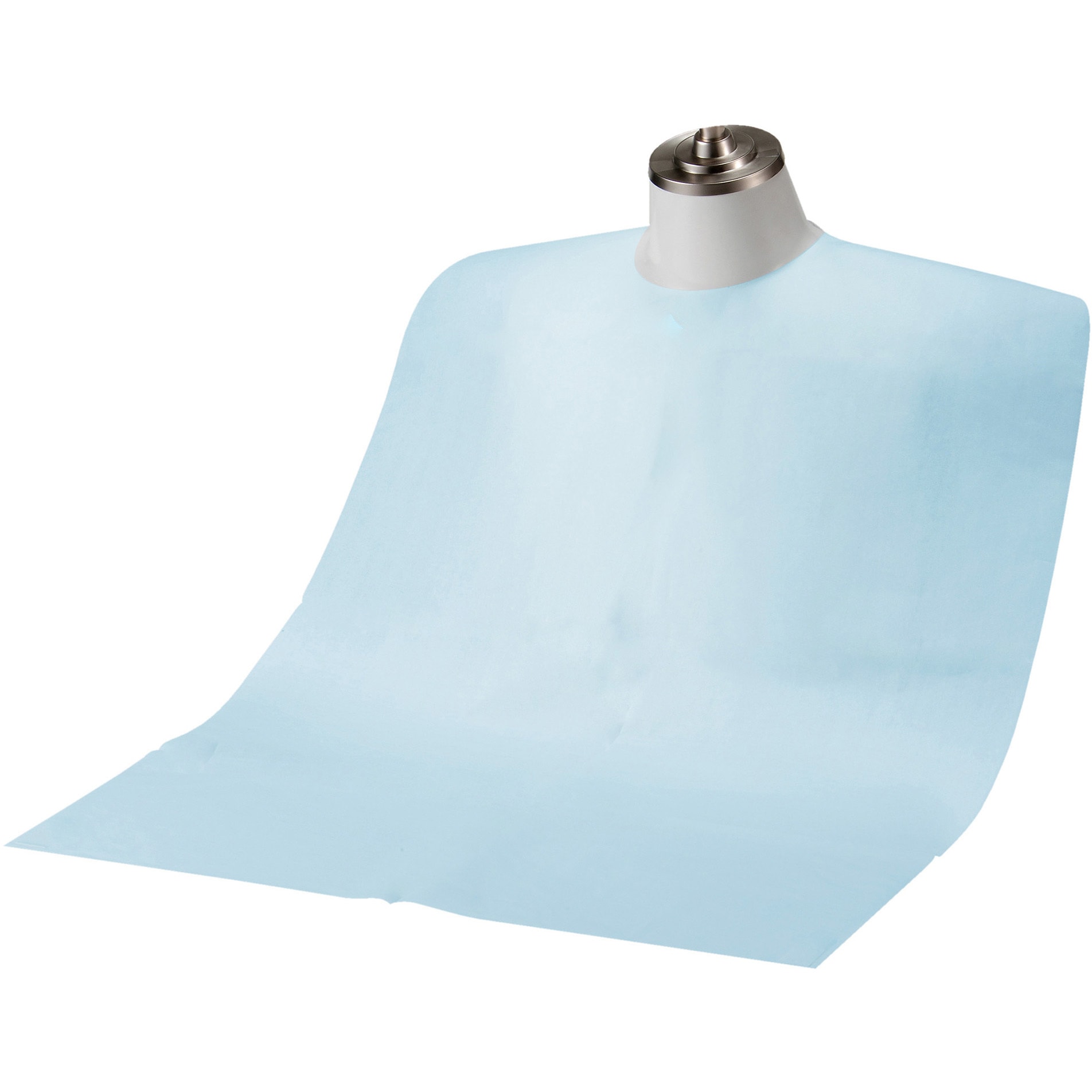 竹虎ビニールエプロン 袖つき L ブルー 1枚入×50袋 076394 竹虎