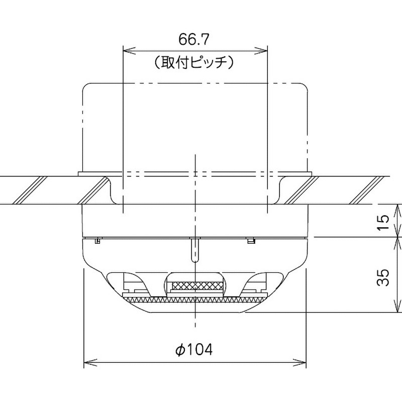 2KAA-P FAS光電式スポット型感知器 ニッタン(NITTAN) 2種 2KAA-P