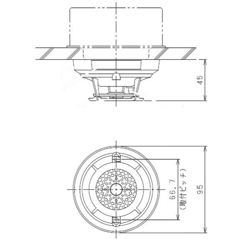 1CC1-80-L 定温式スポット型感知器 ニッタン(NITTAN) 1種 1CC1-80-L