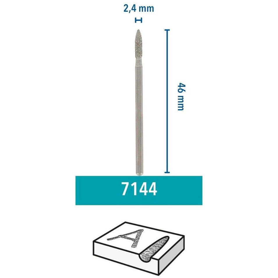 7144N1 ダイヤモンドホイールポイント 1本 DREMEL(ドレメル) 【通販