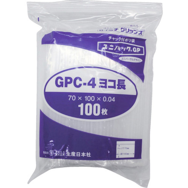 GP C-4 YOKONAGA ユニパックGP C-4 ヨコ長 セイニチ(生産日本社) 透明