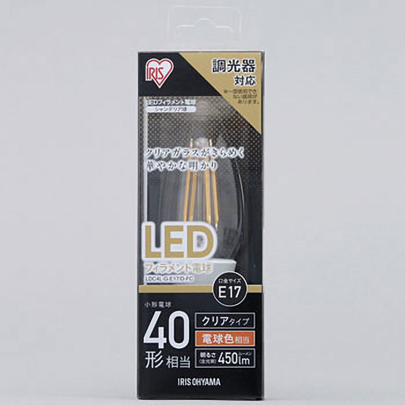 LDC4L-G-E17/D-FC LED電球 E17 フィラメントタイプ アイリスオーヤマ