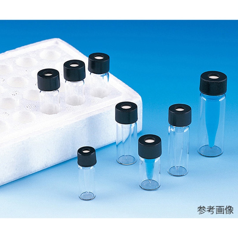 日電理化硝子 ねじ口試験管 フェノールキャップ 黒 +フッ素PTFE/ニトリルパッキン付 15mL 50本入 ST-16.5M 119294 (62-9972-65)