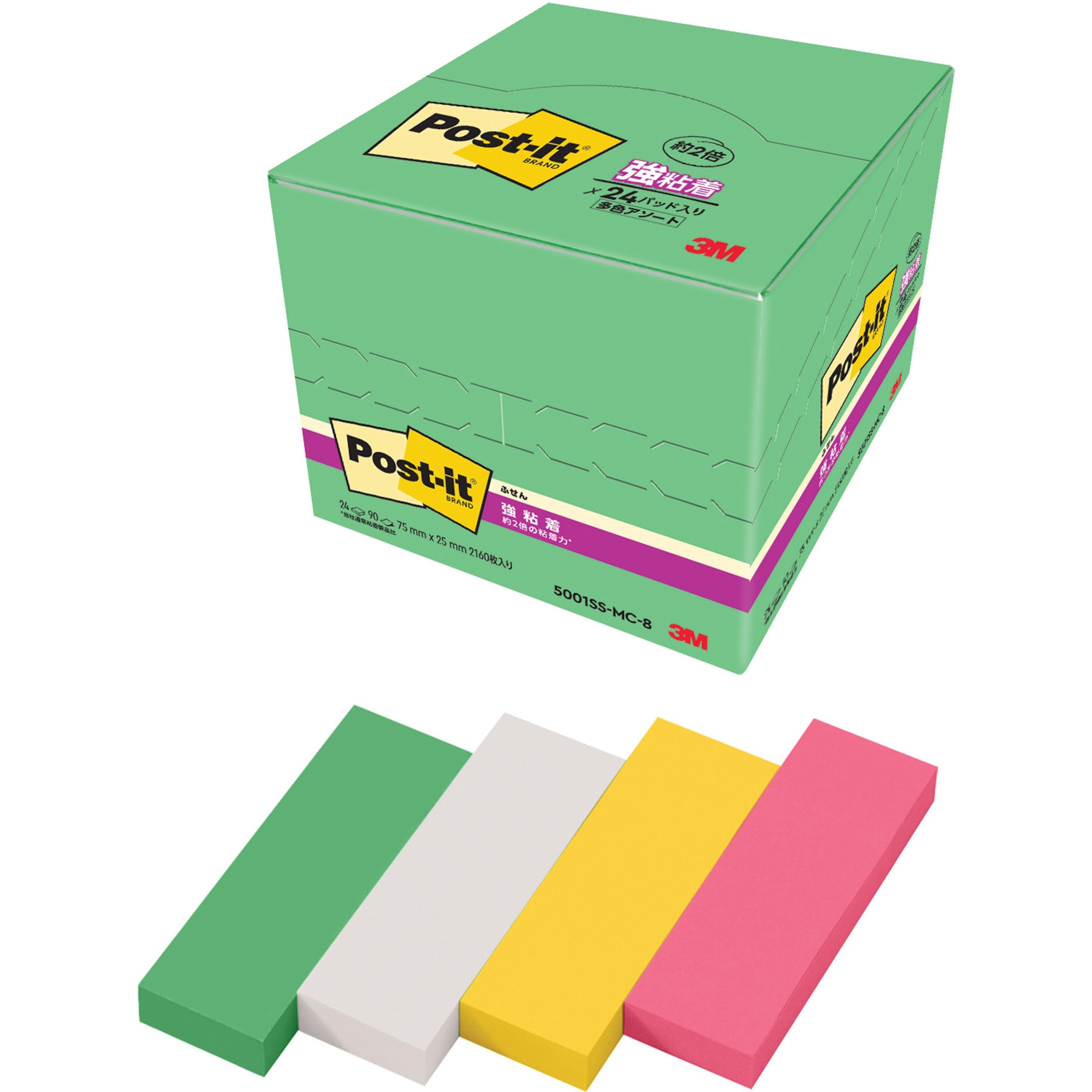 まとめ〕スリーエム ジャパン Post-it強粘着5001SS-MC-3N〔×3