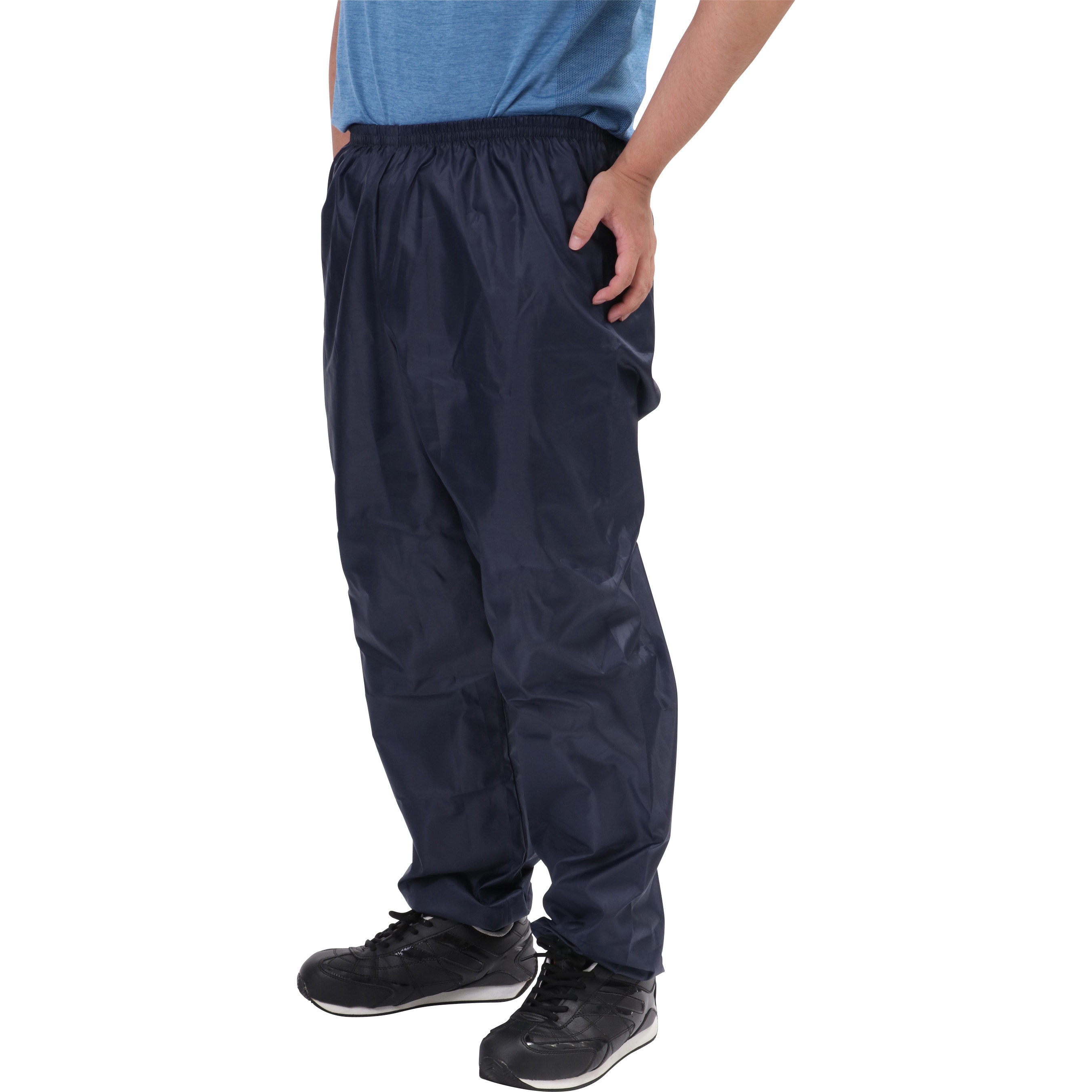 ポリエステルパンツ 裾ゴム入 モノタロウ ネイビー色 サイズL 【通販 