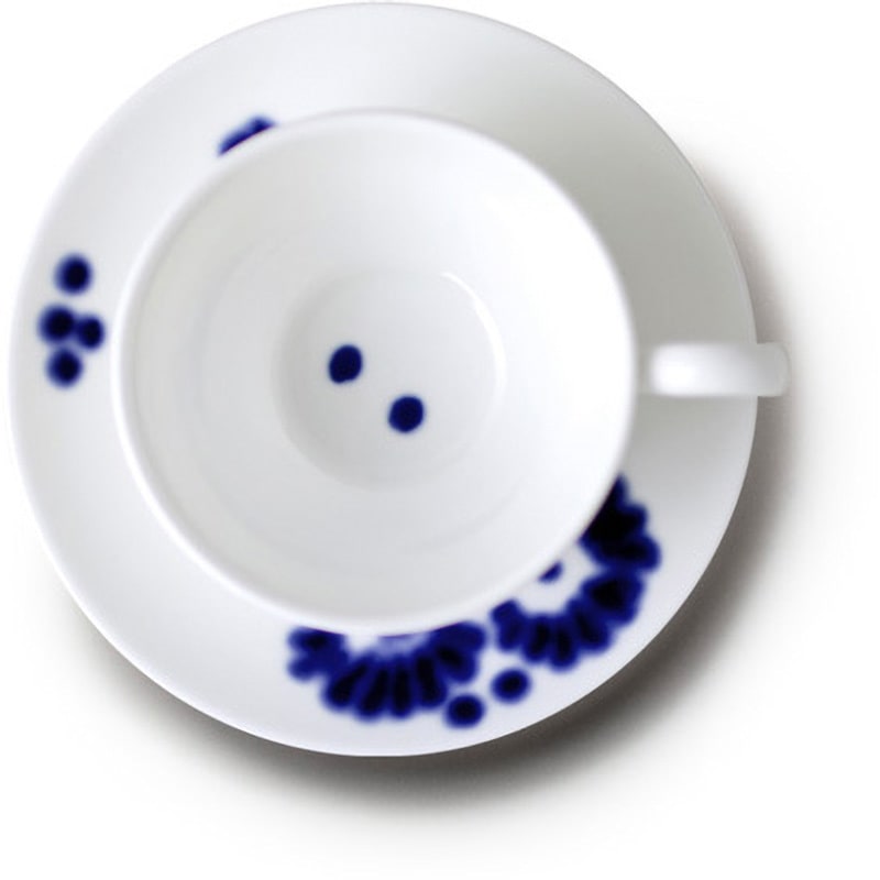 11663-2159 FLOWER DOTS フラワードッツ 兼用皿 NIKKO(ニッコー)[陶器] 種別(230cc)  1箱(6個) 11663-2159