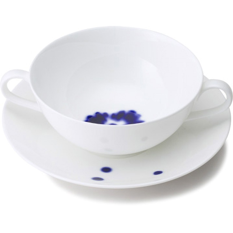 11663-2195 FLOWER DOTS フラワードッツ ブイヨンカップ NIKKO(ニッコー)[陶器] 1箱(6個) 11663-2195