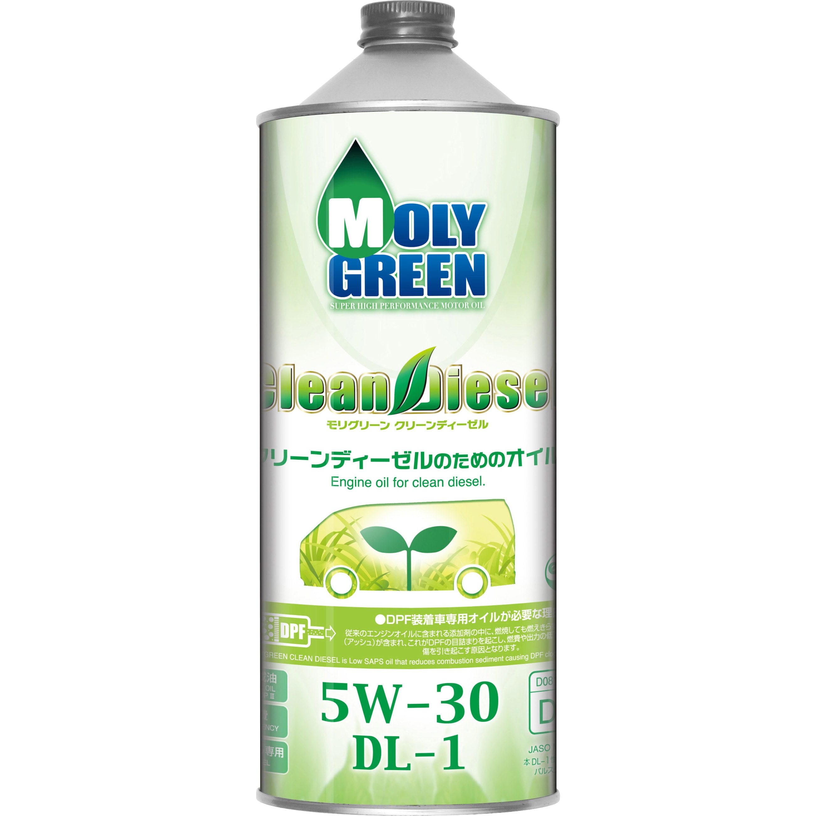 5W-30 DL-1 クリーンディーゼル モリグリーン JASO規格DL-1 SAE:5W-30