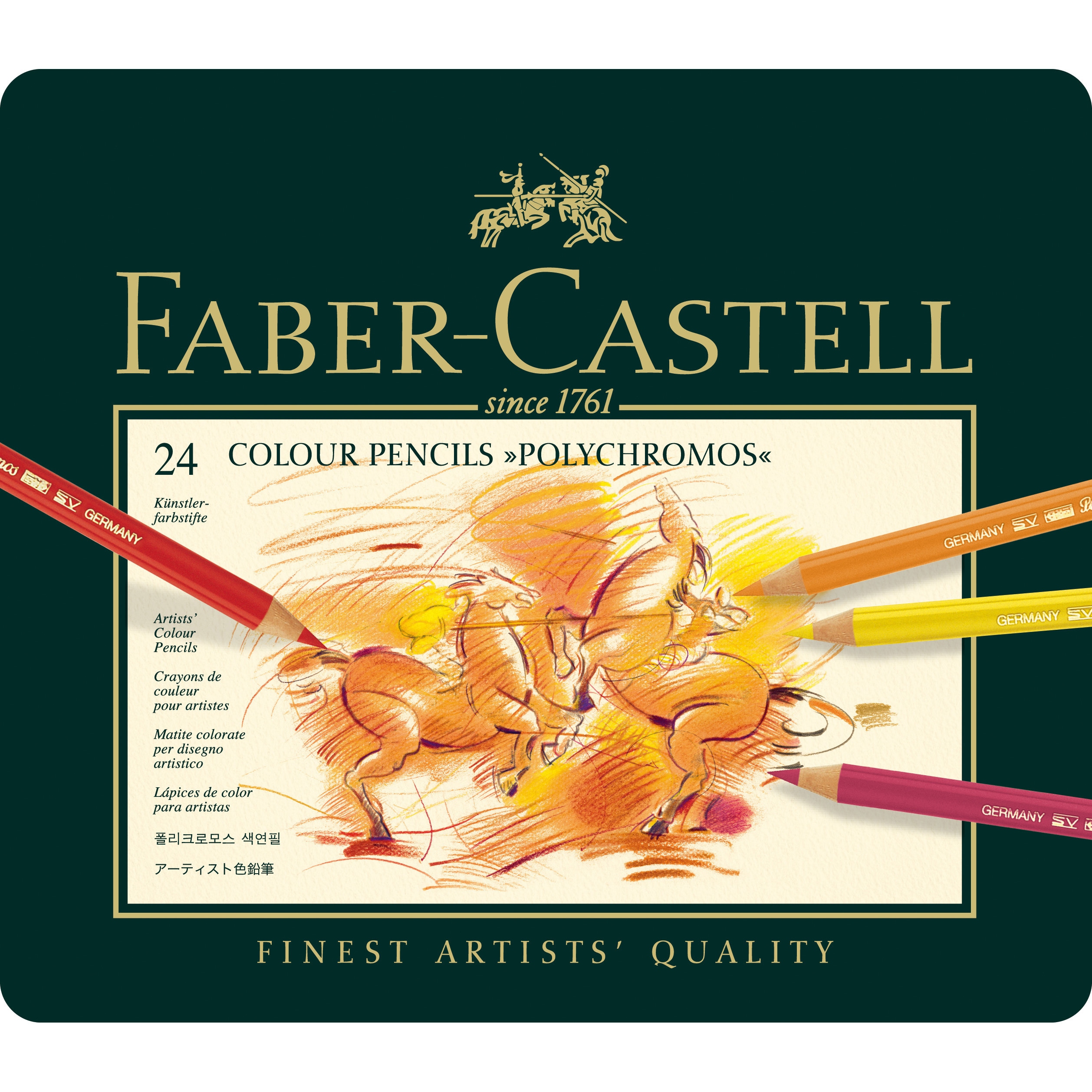 TFCF-G110024 ポリクロモス 色鉛筆 Faber Castell 芯色セット(10色以上