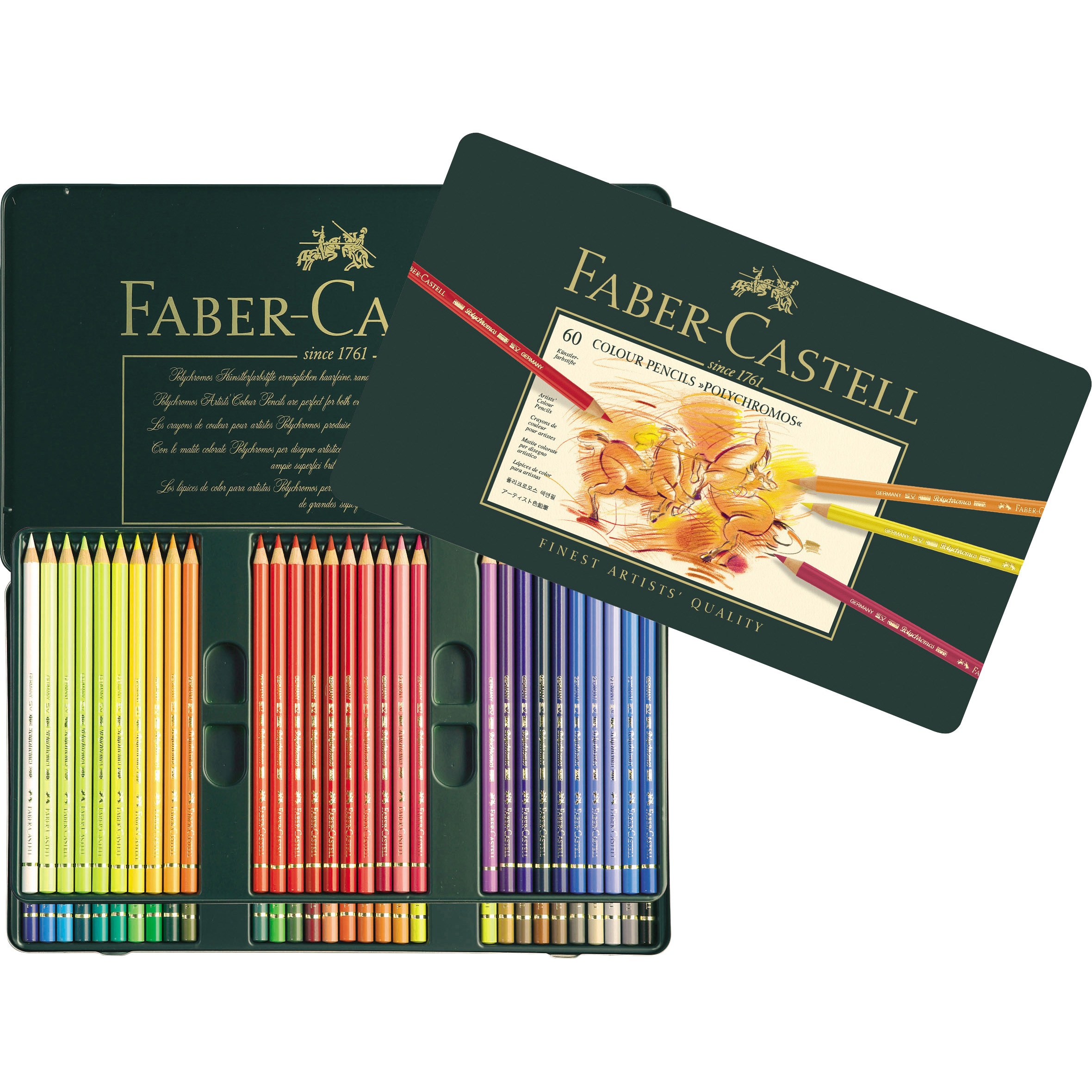 FABER-CASTELL POLYCHROMOS 色鉛筆60色 - 文房具・ステーショナリー