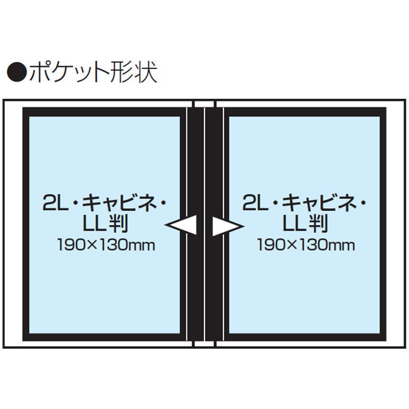 PH2L-1010-D フォトグラフィリア ナカバヤシ 100枚収納 溶着式製本