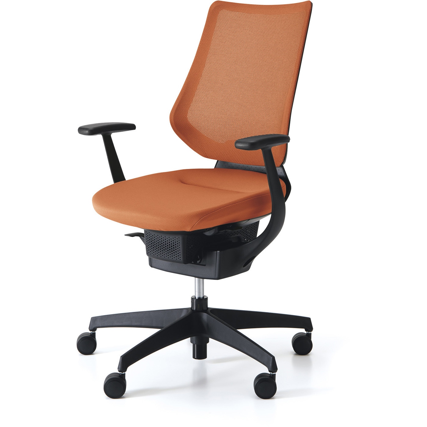 CR-G3403E6G40T-VN オフィスチェアー ing バーチカルタイプ(配送・組立サービス付き) コクヨ T型肘 ポリウレタンキャスター 材質樹脂脚ブラック   CR-G3403E6G40T-VN