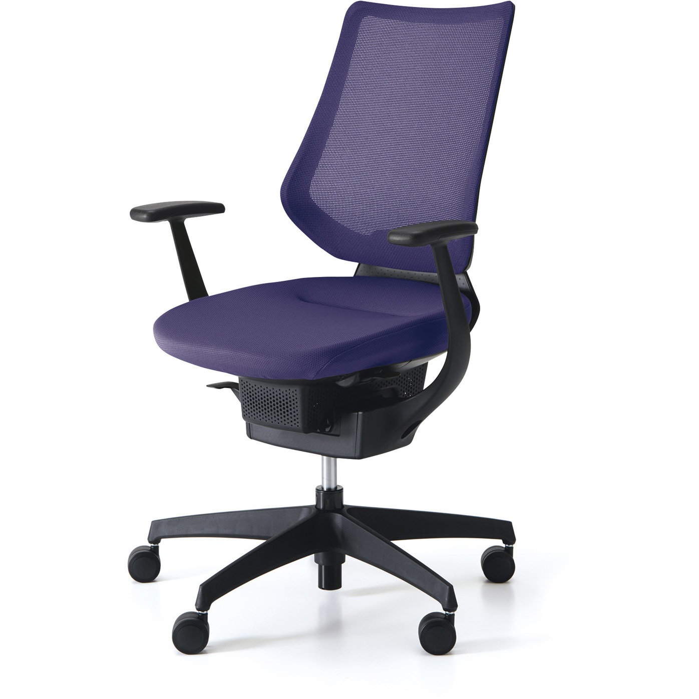 CR-G3403E6G47E-VN オフィスチェアー ing バーチカルタイプ(配送・組立サービス付き) コクヨ T型肘 ポリウレタンキャスター 材質樹脂脚ブラック   CR-G3403E6G47E-VN