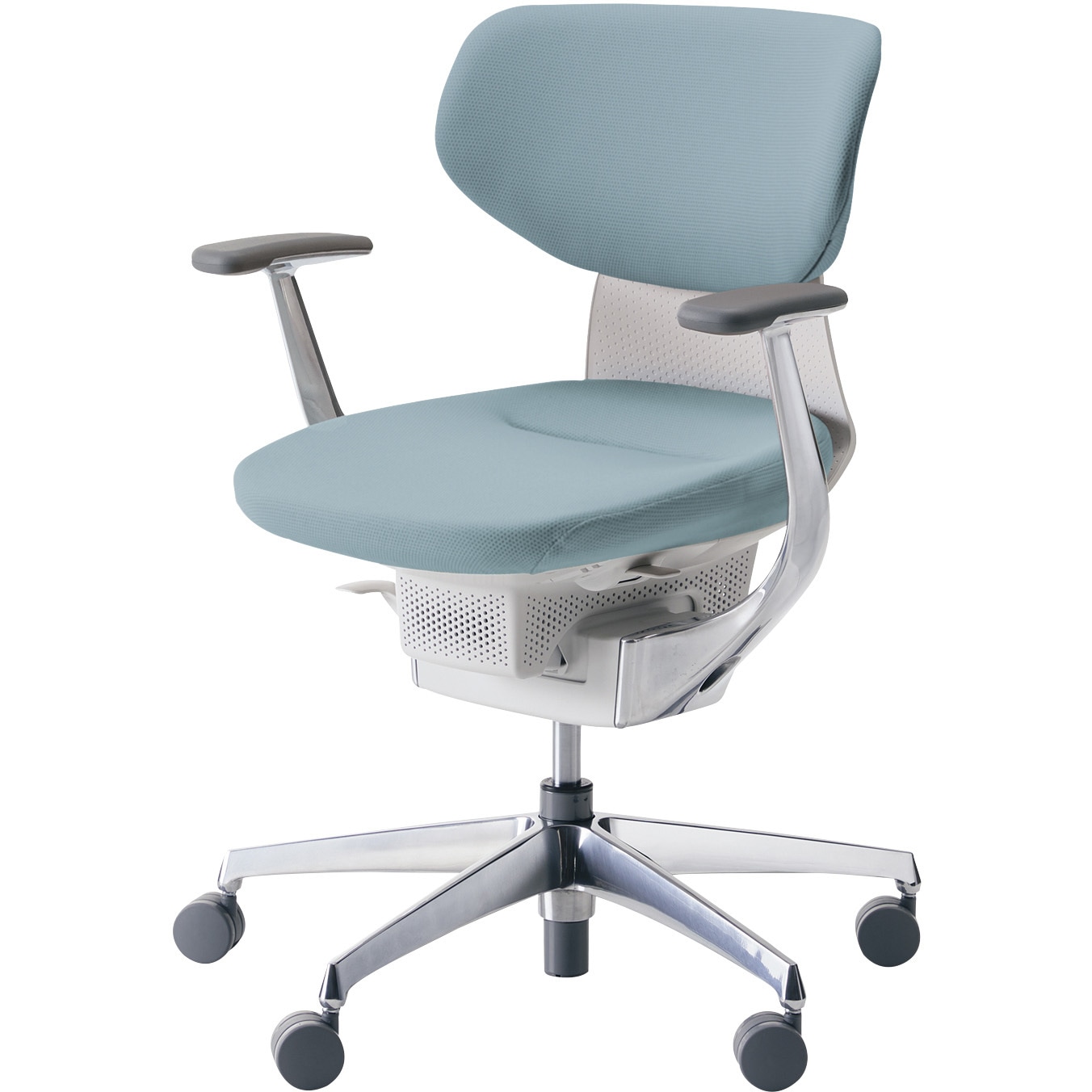 CR-GA3241E1G439-WN オフィスチェアー ing ラテラルタイプ(配送・組立サービス付き) コクヨ ナイロンキャスター ホワイトグレー   CR-GA3241E1G439-WN 65,890円