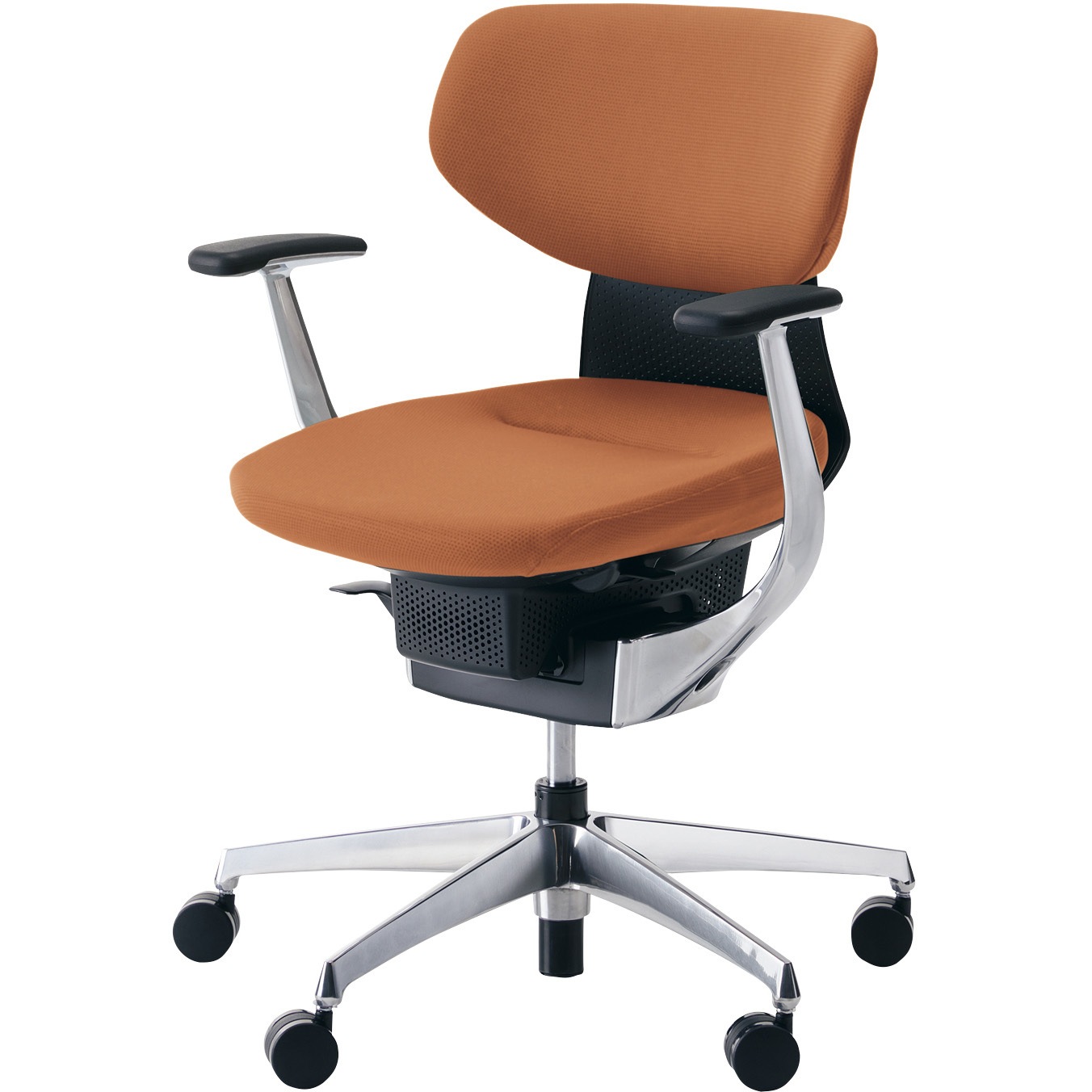 CR-GA3241E6G40T-VN オフィスチェアー ing ラテラルタイプ(配送・組立サービス付き) コクヨ ポリウレタンキャスター アルミ肘 ブラック   CR-GA3241E6G40T-VN