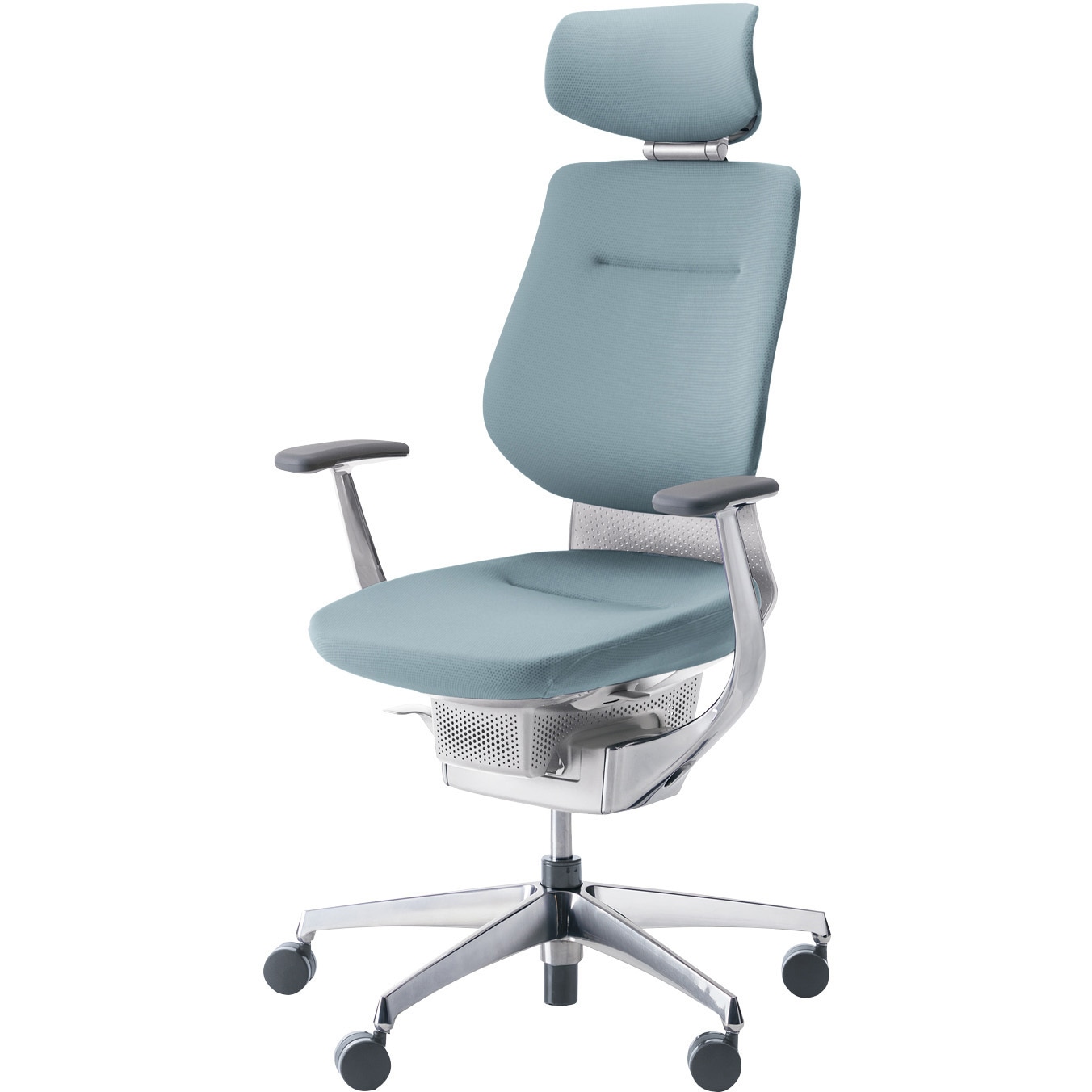 CR-GA3245E1G439-WN オフィスチェアー ing ヘッドレスト付きタイプ(配送・組立サービス付き) コクヨ ナイロンキャスター ホワイトグレー   CR-GA3245E1G439-WN