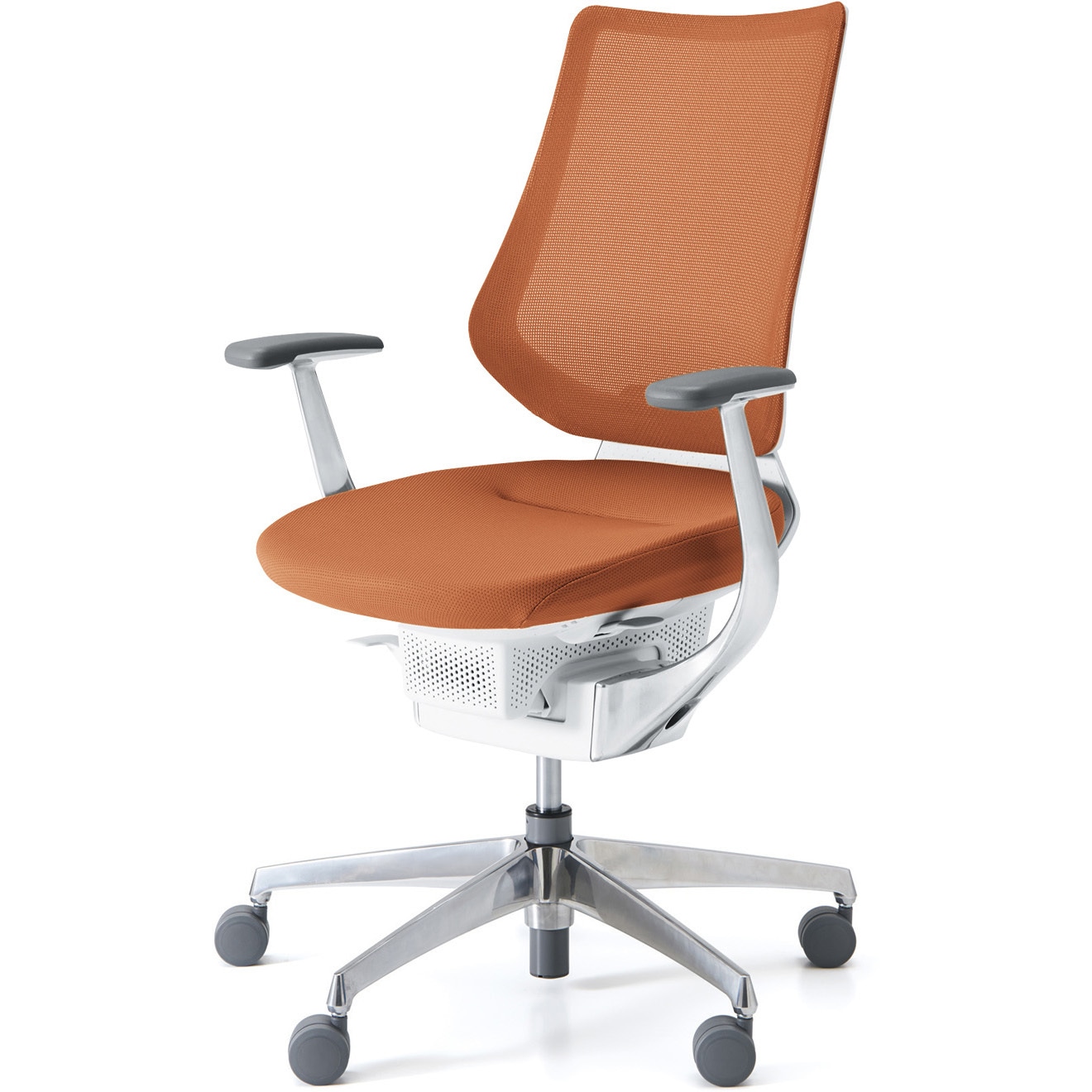 CR-GA3443E1G40T-V オフィスチェアー ing バーチカルタイプ(配送・組立サービス付き) コクヨ アルミ肘 ポリウレタンキャスター   CR-GA3443E1G40T-V