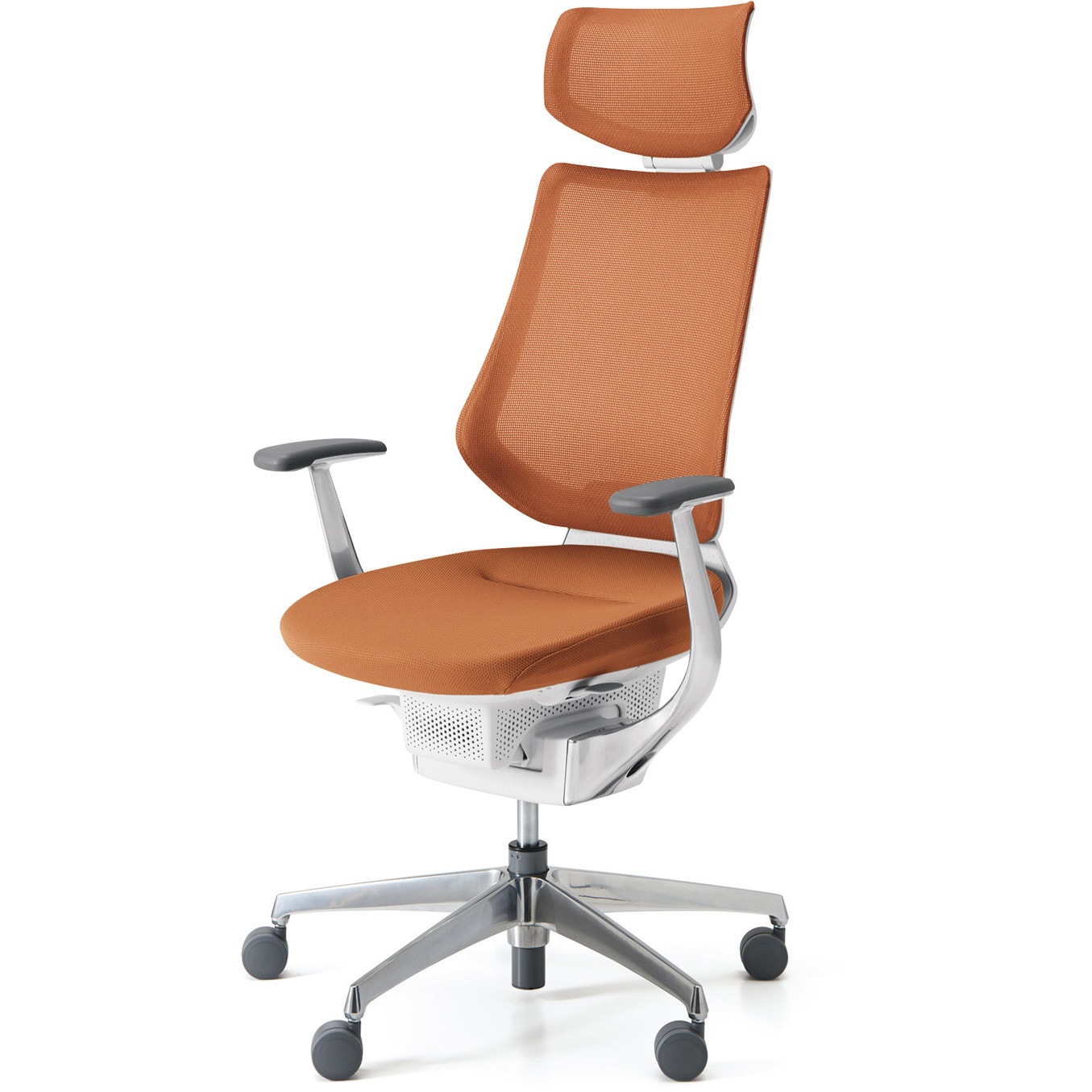 CR-GA3445E1G40T-V オフィスチェアー ing ヘッドレスト付きタイプ(配送・組立サービス付き) コクヨ アルミ肘 ポリウレタンキャスター   CR-GA3445E1G40T-V