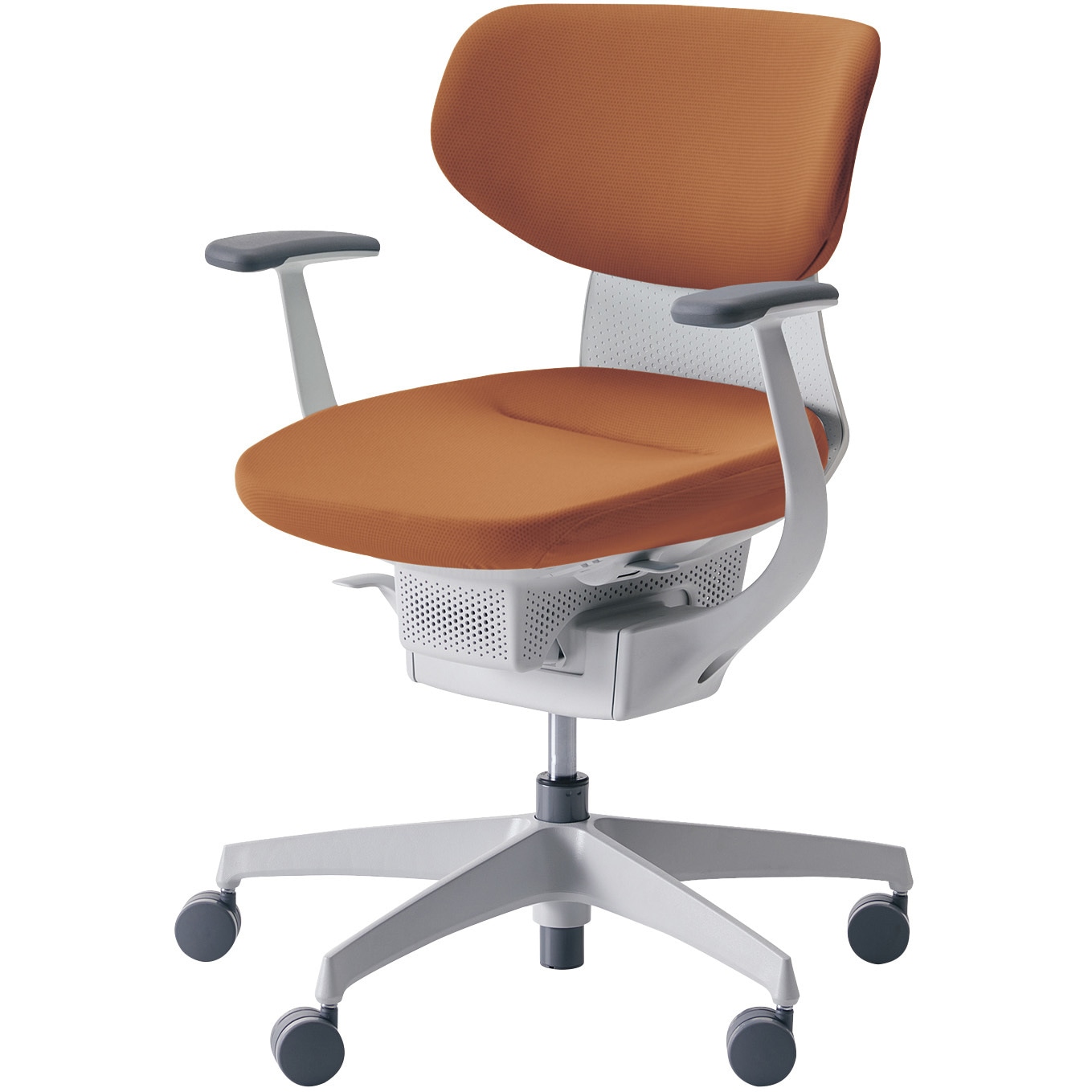 CR-GW3201E1G40T-VN オフィスチェアー ing ラテラルタイプ(配送・組立サービス付き) コクヨ ポリウレタンキャスター T型肘 ホワイトグレー   CR-GW3201E1G40T-VN