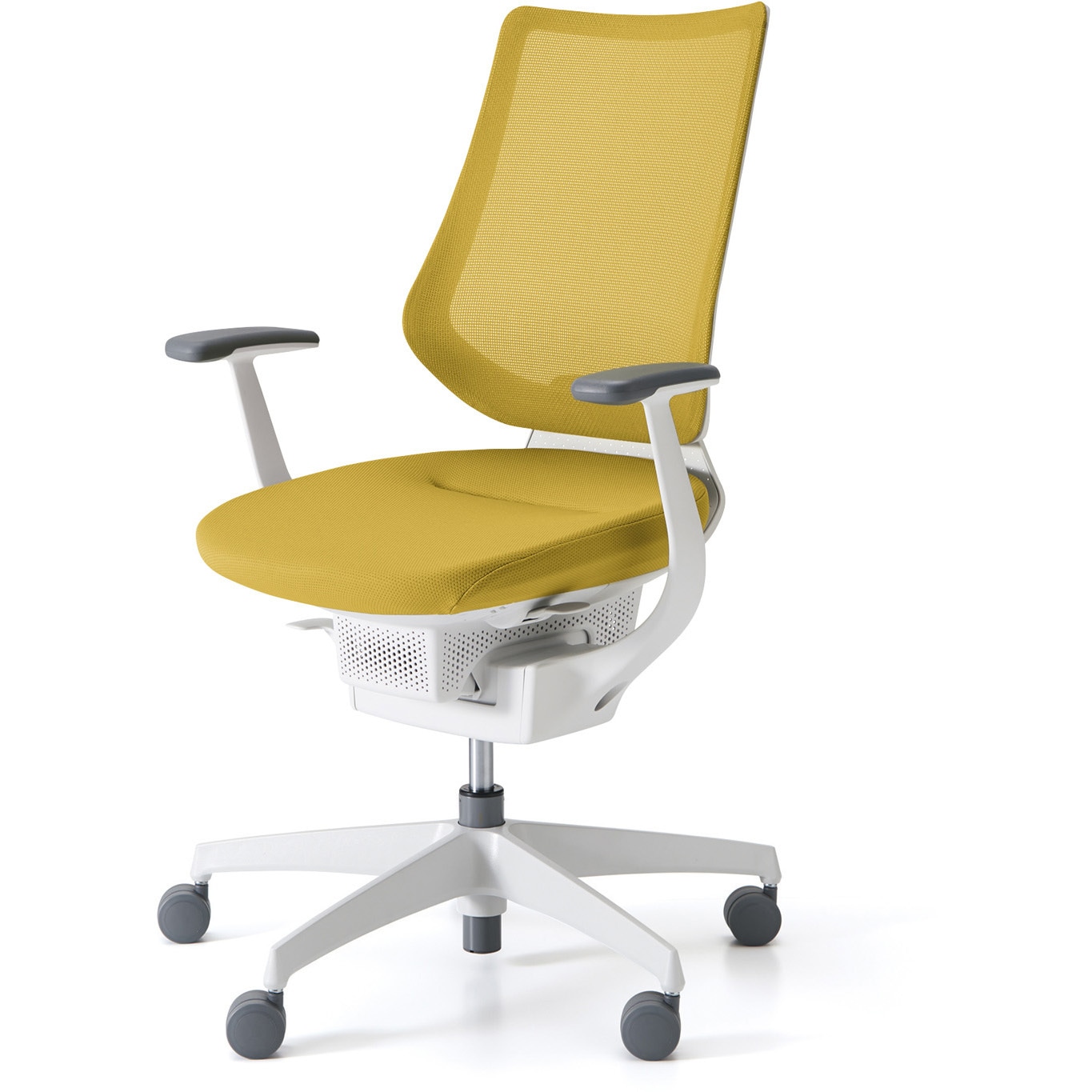 CR-GW3403E1G41S-W オフィスチェアー ing バーチカルタイプ(配送・組立サービス付き) コクヨ 肘掛あり ナイロンキャスター 材質樹脂脚ホワイト   CR-GW3403E1G41S-W