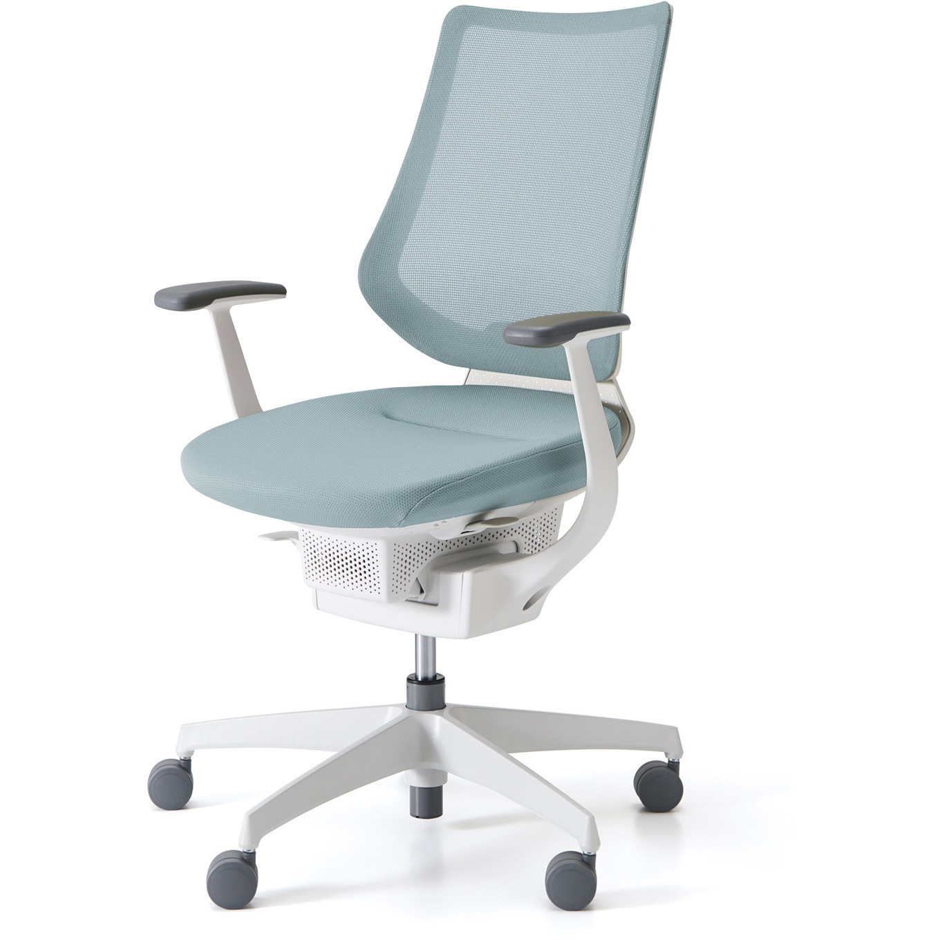 CR-GW3403E1G439-V オフィスチェアー ing バーチカルタイプ(配送・組立サービス付き) コクヨ 肘掛あり ポリウレタンキャスター 材質樹脂脚ホワイト   CR-GW3403E1G439-V 53,988円