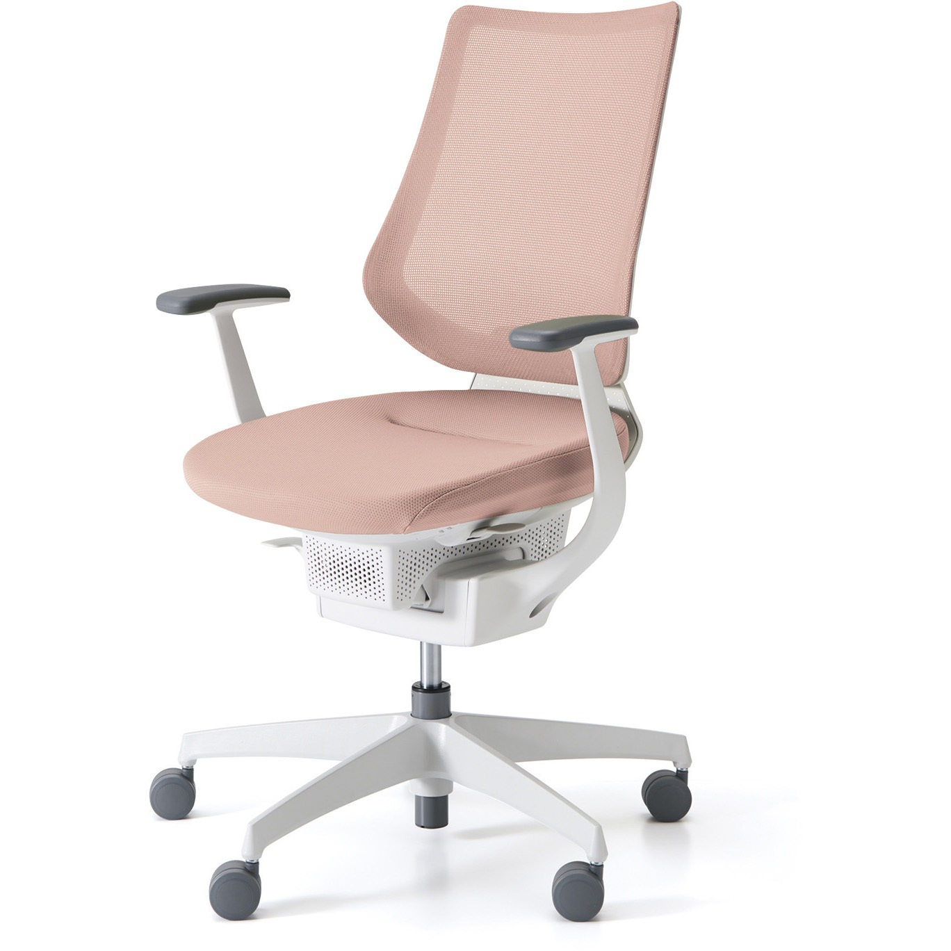 CR-GW3403E1G49G-V オフィスチェアー ing バーチカルタイプ(配送・組立サービス付き) コクヨ 肘掛あり ポリウレタンキャスター 材質樹脂脚ホワイト   CR-GW3403E1G49G-V