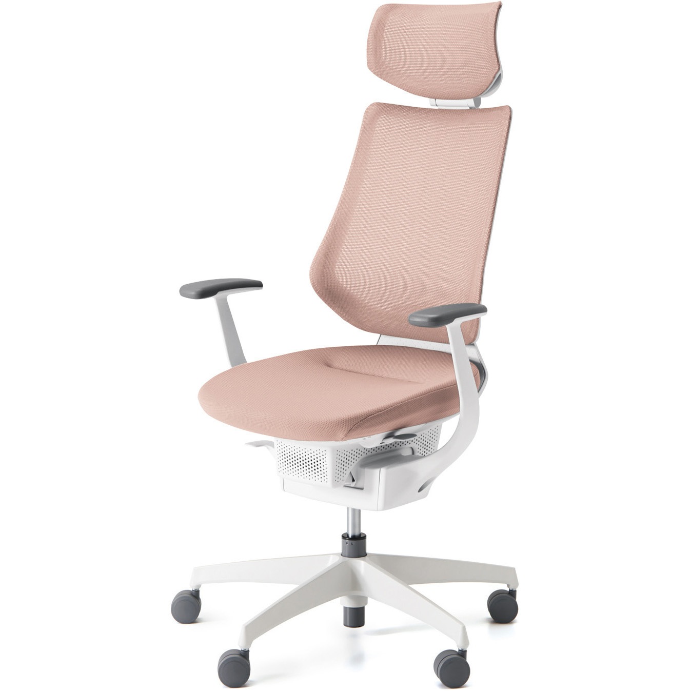 CR-GW3405E1G49G-V オフィスチェアー ing ヘッドレスト付きタイプ(配送・組立サービス付き) コクヨ 肘掛あり ポリウレタンキャスター 材質樹脂脚ホワイト   CR-GW3405E1G49G-V